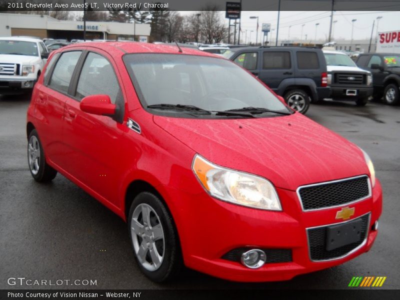 Victory Red / Charcoal 2011 Chevrolet Aveo Aveo5 LT