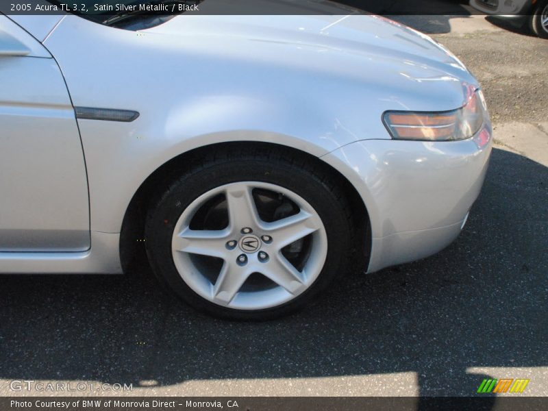 Satin Silver Metallic / Black 2005 Acura TL 3.2