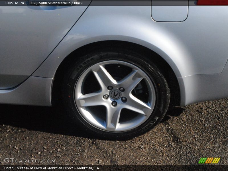 Satin Silver Metallic / Black 2005 Acura TL 3.2