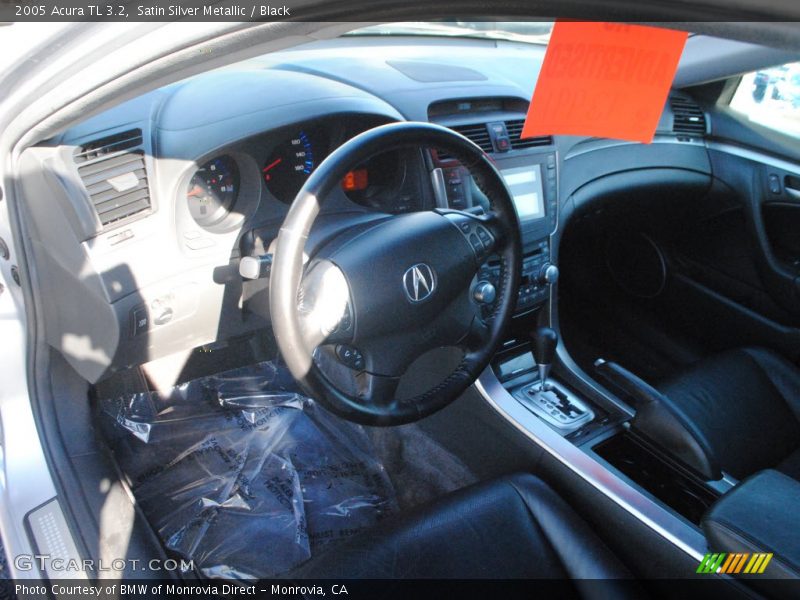 Satin Silver Metallic / Black 2005 Acura TL 3.2