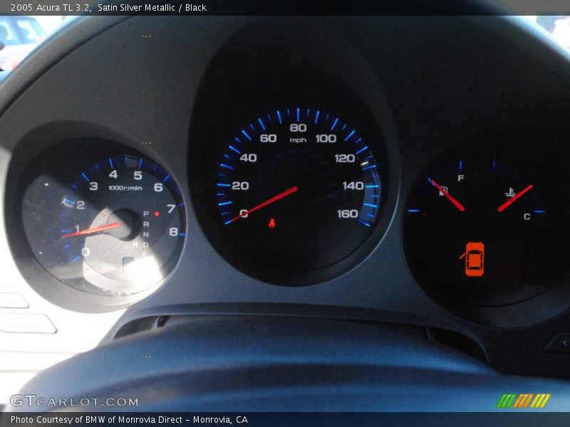 Satin Silver Metallic / Black 2005 Acura TL 3.2