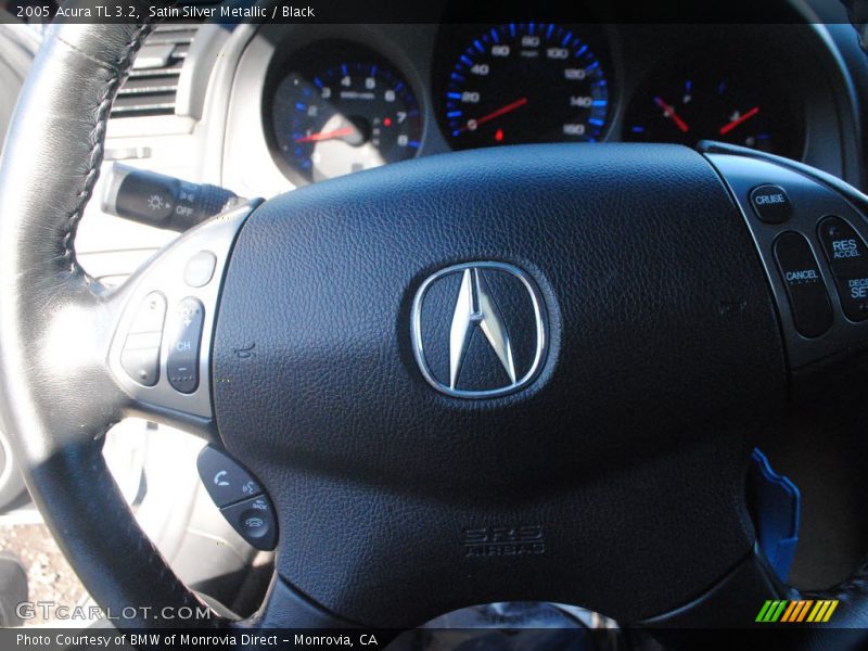 Satin Silver Metallic / Black 2005 Acura TL 3.2