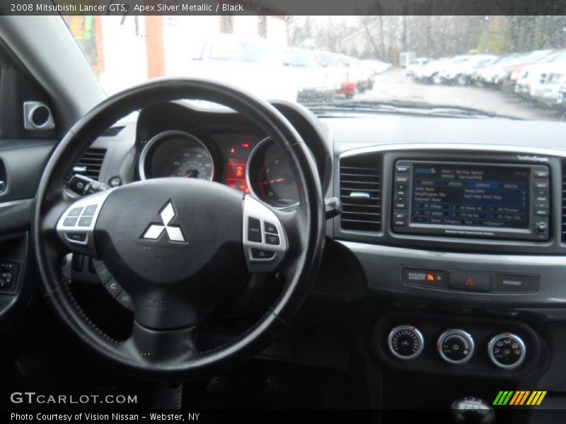 Apex Silver Metallic / Black 2008 Mitsubishi Lancer GTS