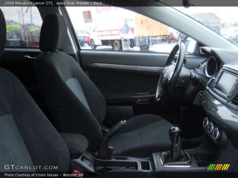 Apex Silver Metallic / Black 2008 Mitsubishi Lancer GTS
