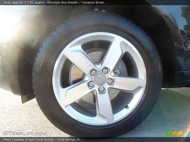 Moonlight Blue Metallic / Cinnamon Brown 2012 Audi Q5 3.2 FSI quattro