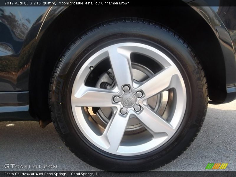 Moonlight Blue Metallic / Cinnamon Brown 2012 Audi Q5 3.2 FSI quattro