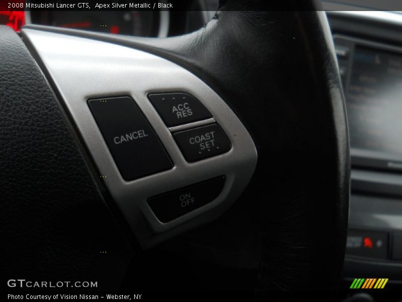 Apex Silver Metallic / Black 2008 Mitsubishi Lancer GTS