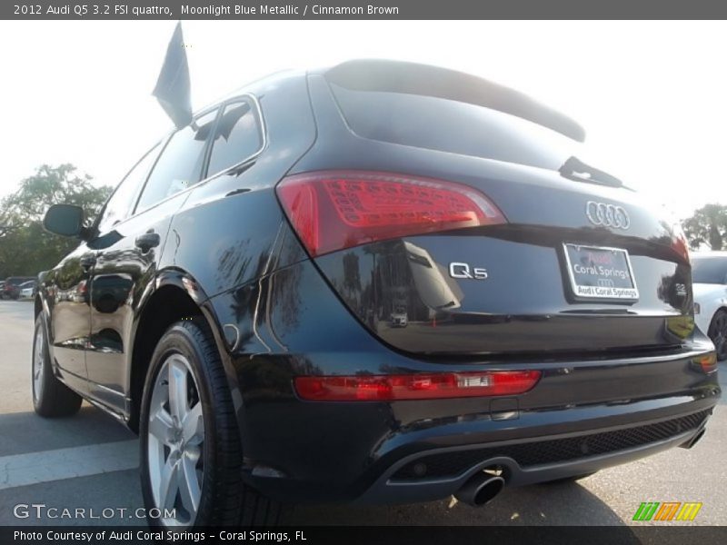 Moonlight Blue Metallic / Cinnamon Brown 2012 Audi Q5 3.2 FSI quattro