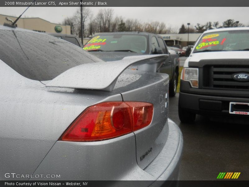 Apex Silver Metallic / Black 2008 Mitsubishi Lancer GTS