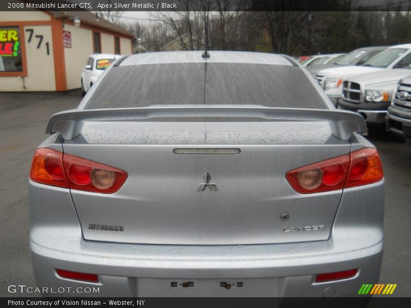 Apex Silver Metallic / Black 2008 Mitsubishi Lancer GTS