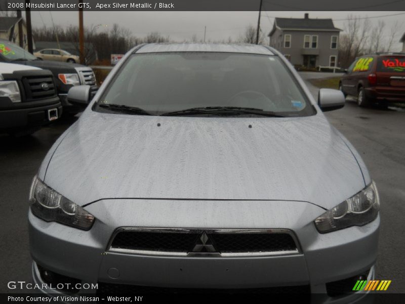 Apex Silver Metallic / Black 2008 Mitsubishi Lancer GTS