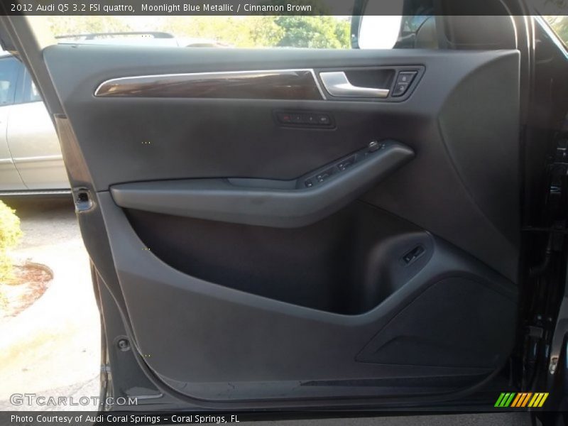 Moonlight Blue Metallic / Cinnamon Brown 2012 Audi Q5 3.2 FSI quattro