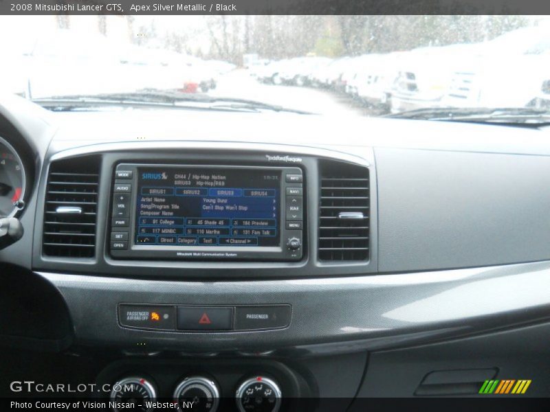 Apex Silver Metallic / Black 2008 Mitsubishi Lancer GTS