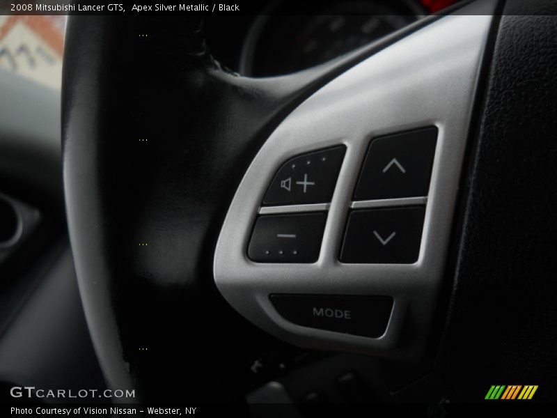 Apex Silver Metallic / Black 2008 Mitsubishi Lancer GTS