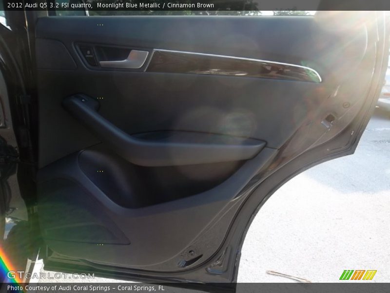 Moonlight Blue Metallic / Cinnamon Brown 2012 Audi Q5 3.2 FSI quattro