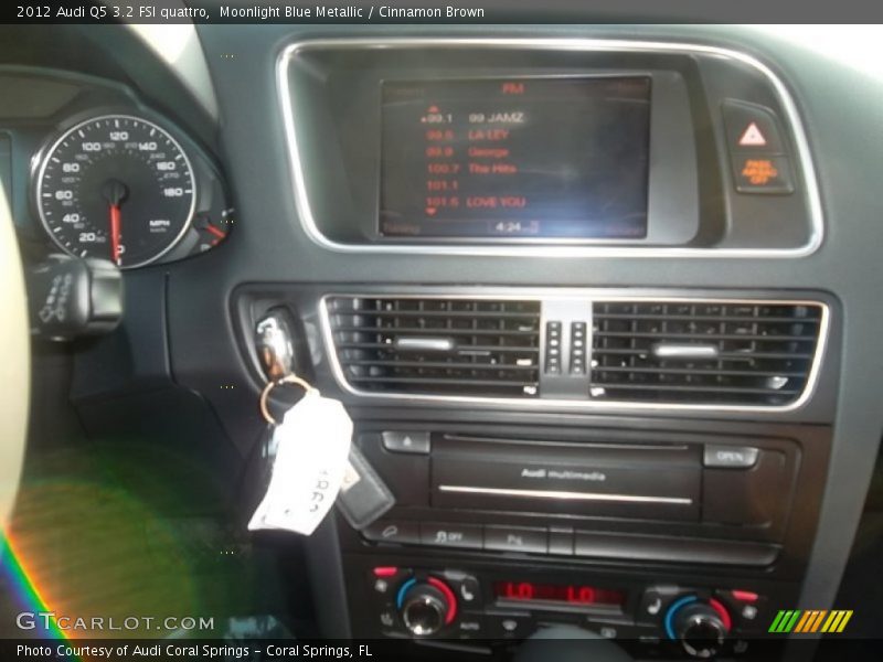 Moonlight Blue Metallic / Cinnamon Brown 2012 Audi Q5 3.2 FSI quattro