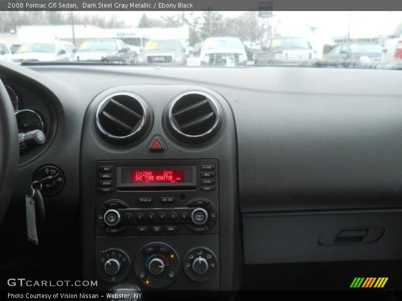 Dark Steel Gray Metallic / Ebony Black 2008 Pontiac G6 Sedan