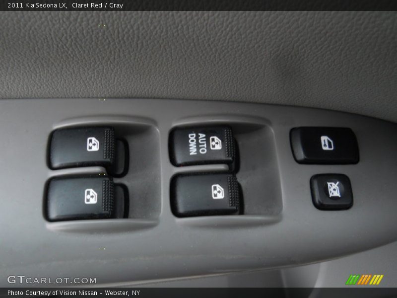 Claret Red / Gray 2011 Kia Sedona LX