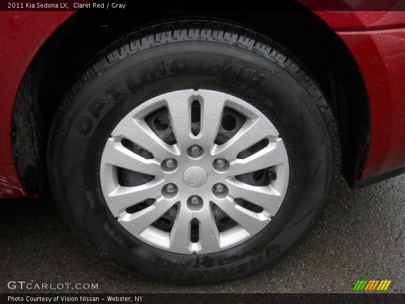 Claret Red / Gray 2011 Kia Sedona LX