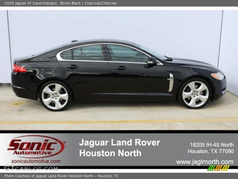 Ebony Black / Charcoal/Charcoal 2009 Jaguar XF Supercharged