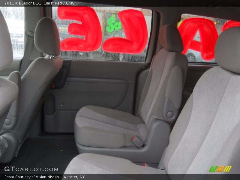 Claret Red / Gray 2011 Kia Sedona LX