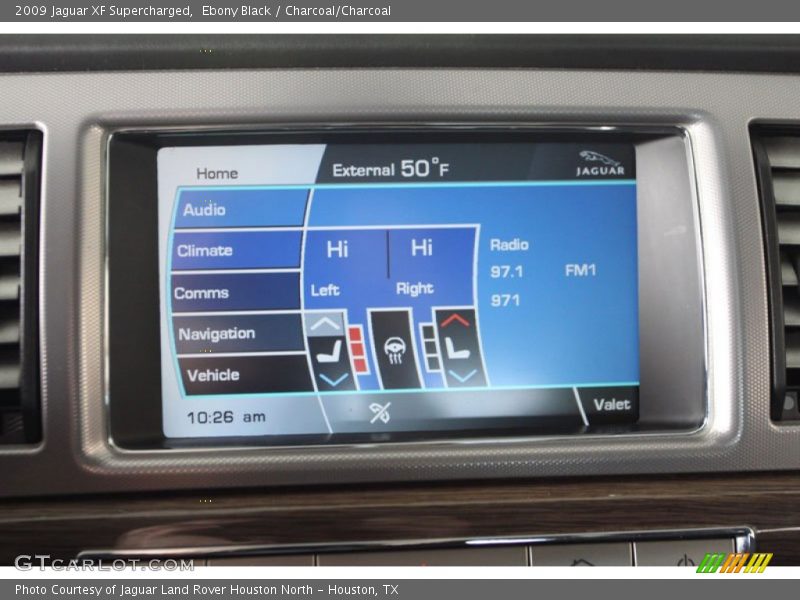 Ebony Black / Charcoal/Charcoal 2009 Jaguar XF Supercharged