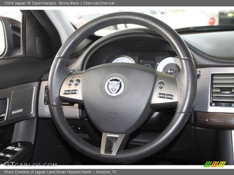 Ebony Black / Charcoal/Charcoal 2009 Jaguar XF Supercharged