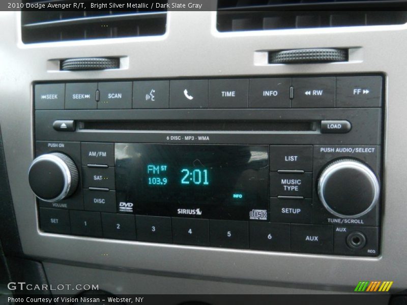 Bright Silver Metallic / Dark Slate Gray 2010 Dodge Avenger R/T