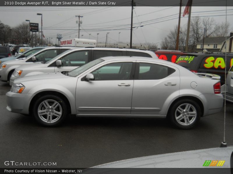 Bright Silver Metallic / Dark Slate Gray 2010 Dodge Avenger R/T