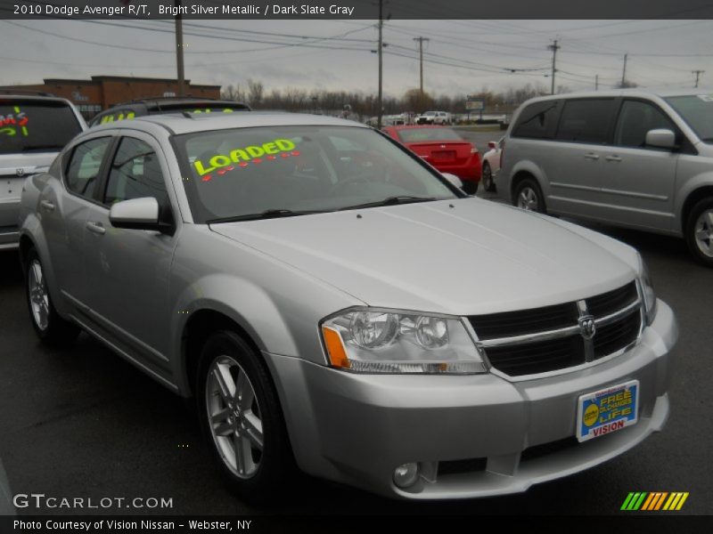 Bright Silver Metallic / Dark Slate Gray 2010 Dodge Avenger R/T