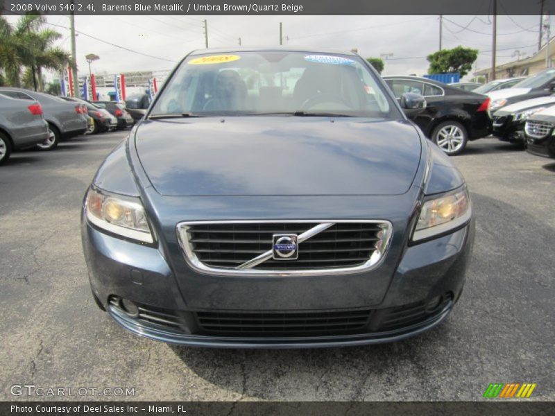 Barents Blue Metallic / Umbra Brown/Quartz Beige 2008 Volvo S40 2.4i