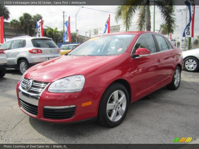Front 3/4 View of 2009 Jetta SE Sedan