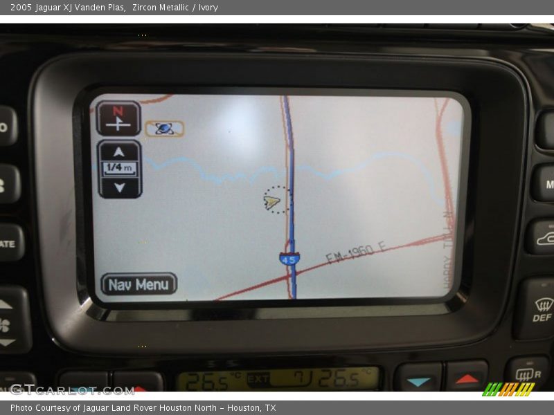 Navigation of 2005 XJ Vanden Plas
