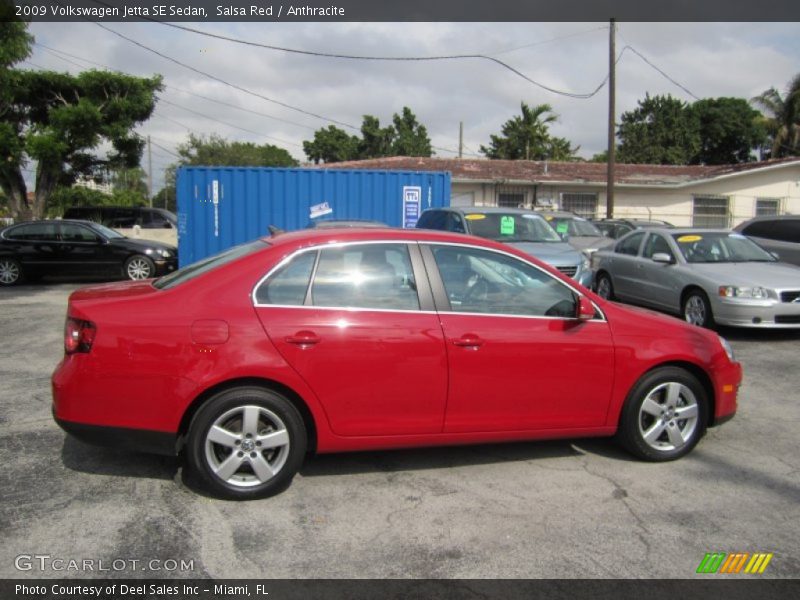 Salsa Red / Anthracite 2009 Volkswagen Jetta SE Sedan