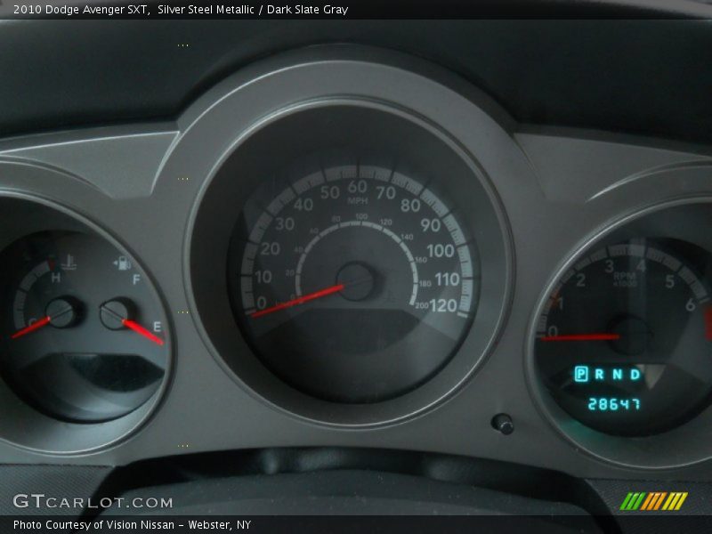 Silver Steel Metallic / Dark Slate Gray 2010 Dodge Avenger SXT