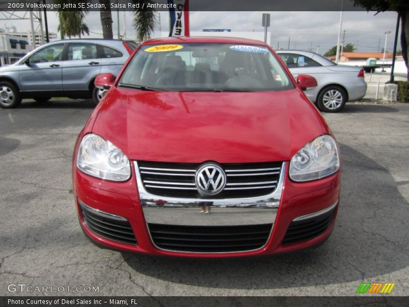 Salsa Red / Anthracite 2009 Volkswagen Jetta SE Sedan