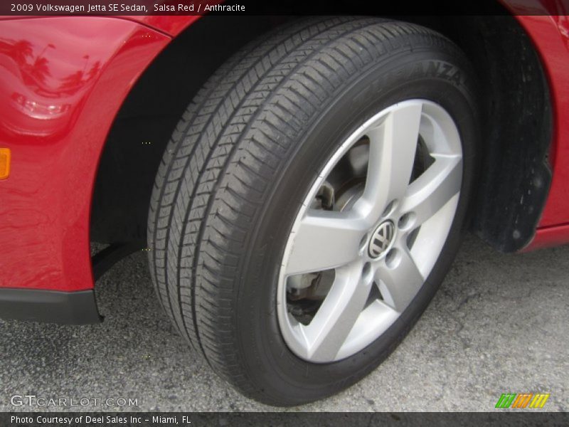 Salsa Red / Anthracite 2009 Volkswagen Jetta SE Sedan