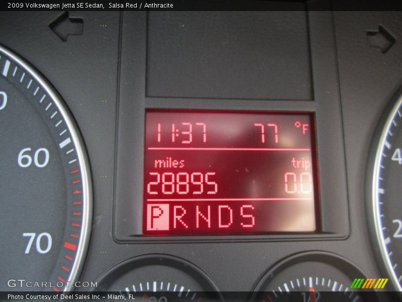 Salsa Red / Anthracite 2009 Volkswagen Jetta SE Sedan