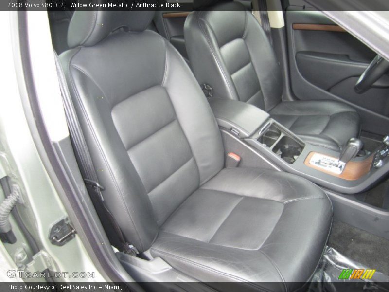 Willow Green Metallic / Anthracite Black 2008 Volvo S80 3.2