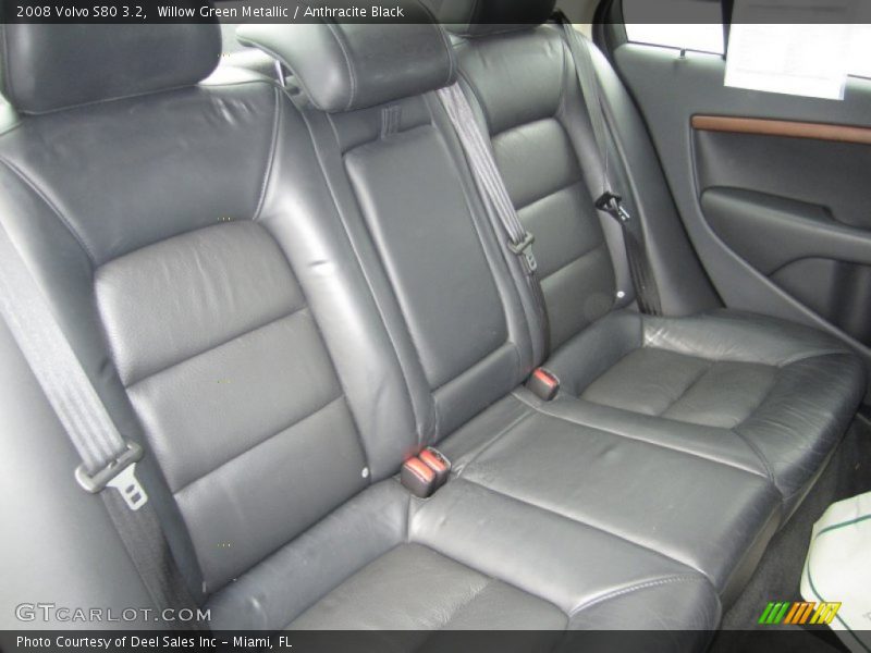 Willow Green Metallic / Anthracite Black 2008 Volvo S80 3.2