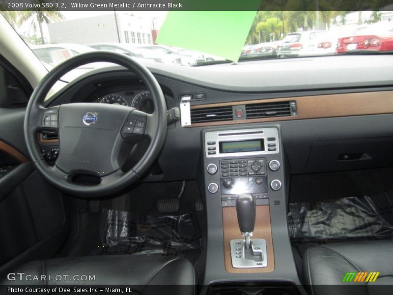 Willow Green Metallic / Anthracite Black 2008 Volvo S80 3.2