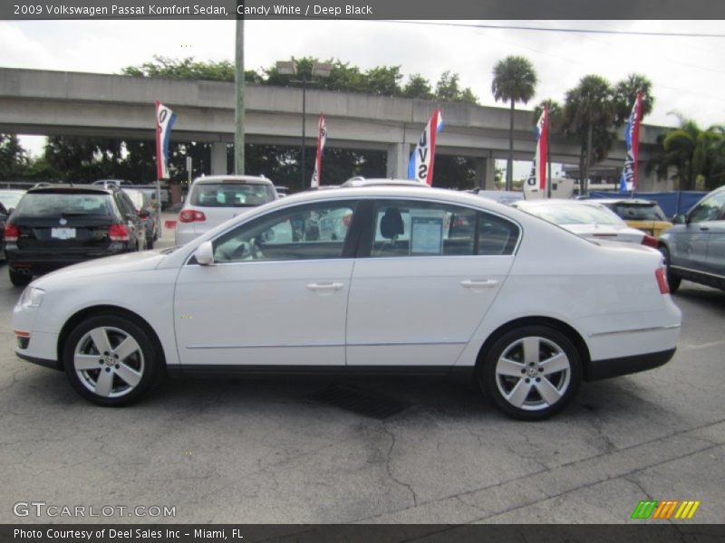 Candy White / Deep Black 2009 Volkswagen Passat Komfort Sedan