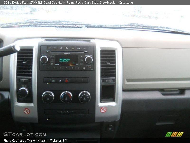 Flame Red / Dark Slate Gray/Medium Graystone 2011 Dodge Ram 1500 SLT Quad Cab 4x4