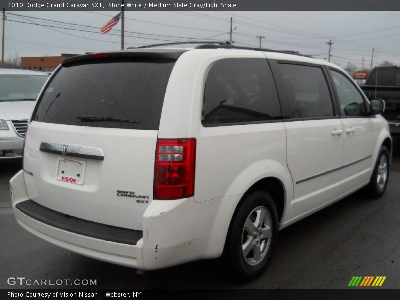 Stone White / Medium Slate Gray/Light Shale 2010 Dodge Grand Caravan SXT