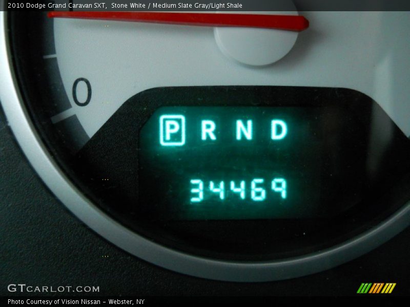 Stone White / Medium Slate Gray/Light Shale 2010 Dodge Grand Caravan SXT