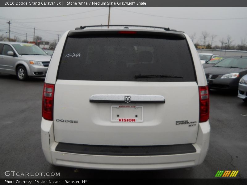 Stone White / Medium Slate Gray/Light Shale 2010 Dodge Grand Caravan SXT