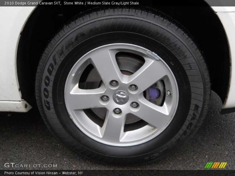 Stone White / Medium Slate Gray/Light Shale 2010 Dodge Grand Caravan SXT