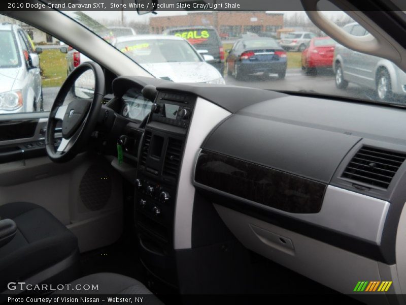 Stone White / Medium Slate Gray/Light Shale 2010 Dodge Grand Caravan SXT