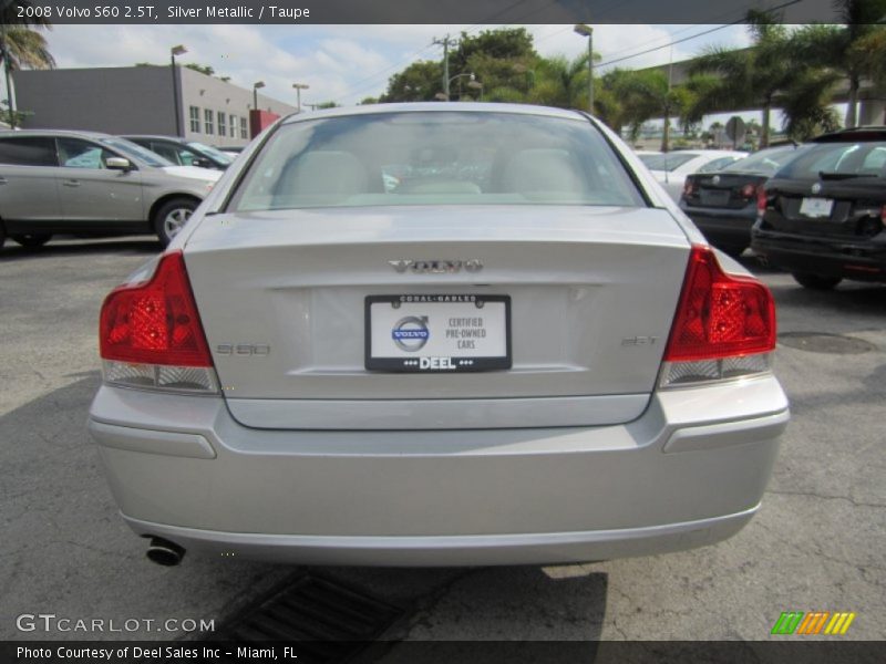 Silver Metallic / Taupe 2008 Volvo S60 2.5T