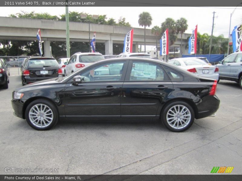 Black / Umbra/Calcite Leather 2011 Volvo S40 T5